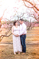 Hope and Joe Jordan ~ Maternity in the Peach Fields