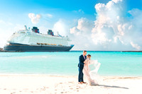 Bahamas Wedding aboard the Disney Dream Sarah and AJ